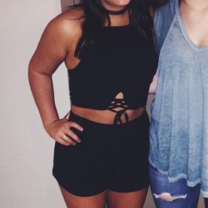 Tobi black romper size L